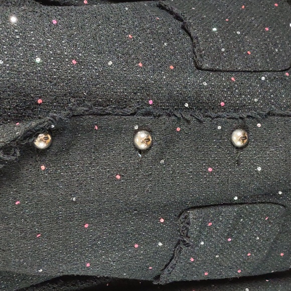 Silkland Nubby Raw Silk Jacket w/Sequin Accents - Picture 7 of 9